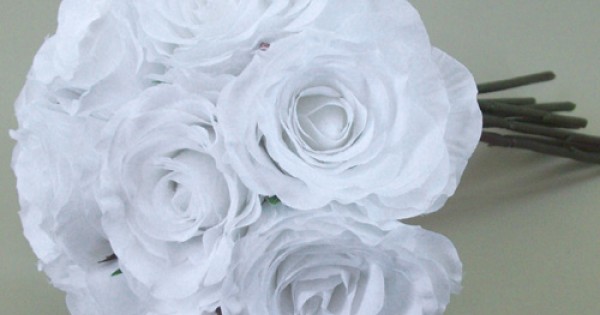 Cheap white 2024 artificial flowers